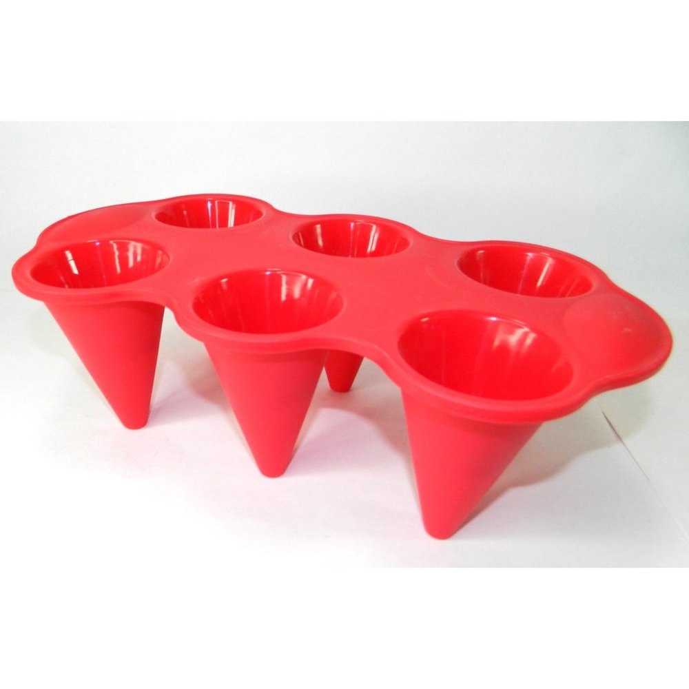 Sno Cone Stand Tray For Snow Cones Holds 6 Display Acrylic Cylindrical Holder